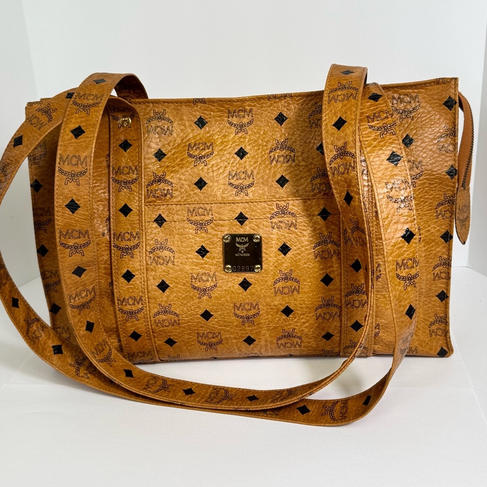 Vintage MCM Viestos Heritage Shopper‎ Tote EUC